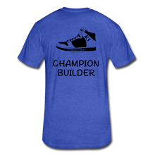 Load image into Gallery viewer, Fitted Cotton/Poly T-Shirt by Next Level - heather royal